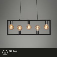 Brilo 4028-055 - Luster na lanku KOTAK VINTAGE 5xE27/40W/230V
