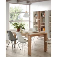 Dubový rozkladací jedálenský stôl Kave Home Vivy, 180 x 90 cm