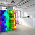 Paraván Colourful Cubes Dekorhome 225x172 cm (5-dielny)