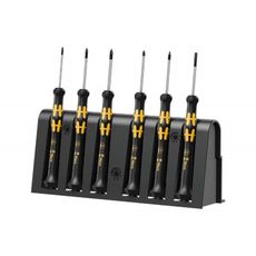 Wera 030180 Skrutkovače pre elektroniku Kraftform Kompakt Micro typ 1550/6 ESD (sada 6 dielov + stojan)