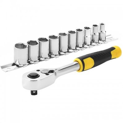1/4" račňa s 10 nástrčnými hlavicami Stanley STMT82666-0