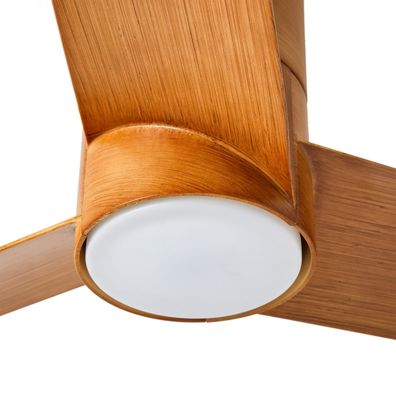 ZEVENTI - LED stropný ventilátor BARROSA LED/18W/230V Wi-Fi Tuya hnedý + DO
