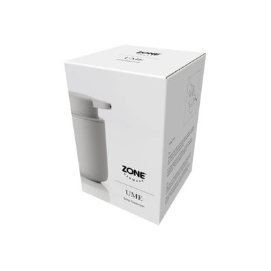Svetlosivý dávkovač tekutého mydla z kameniny Zone Soft Grey, 250 ml