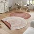 NORTHRUGS - Hanse Home koberce Kusový koberec Twin-Wendeteppiche 103102 creme terra – na von aj na doma - 200x200 (priemer) kruh cm