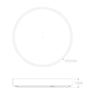 Zuma Line MS724-R500-GD - LED Stm. svietidlo NADI LED/50W/230V pr. 50 cm zlatá+DO