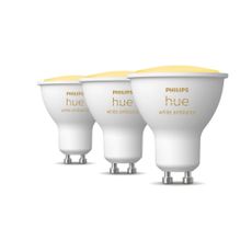 LED žiarovky v súprave 3 ks GU10, 4 W White ambiance – Philips Hue