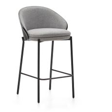 Čierno-sivé barové stoličky v súprave 2 ks (výška sedadla 65 cm) Eamy – Kave Home