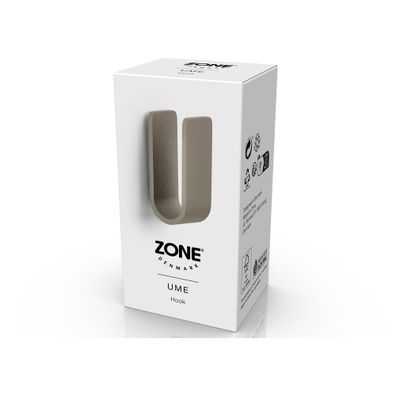 Nástenný kovový háčik taupe Ume – Zone
