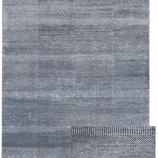 Diamond Carpets koberce Ručne viazaný kusový koberec Diamond DC-MCN Medium blue / silver - 120x170 cm