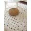 Dywany Łuszczów , Kusový koberec Berber Syla B752 dots cream, 180x270, biela, kancelária