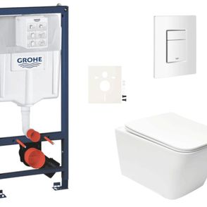 Závesný wc set do ľahkých stien / predstenová montáž Swiss Aqua Technologies Infinitio SIKOGRSIN12SCSH0