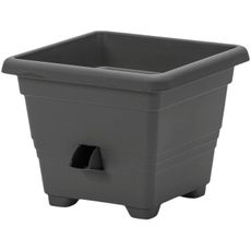 Plastia Kvetináč samozavlažovací Bergamot - 25x25 cm antracit, 25 x 25 cm