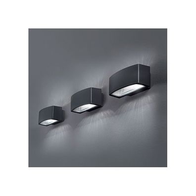 Ideal Lux - Vonkajšie nástenné svietidlo ANDROMEDA 2xE27/60W/230V IP55 antracit