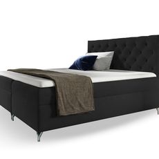 Wilsondo Čalúnená boxspring posteľ Guliette s matracom 120x200 - čierna