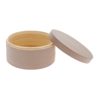 Hnedý bambusový úložný box s vekom Compactor Bamboo Box