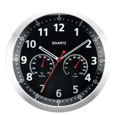 Ambia Home NÁSTENNÉ HODINY, červená, čierna, biela, 34,7 cm