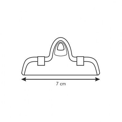 TESCOMA klipsa na vrecká PRESTO 7 cm, 4 ks, 7 cm