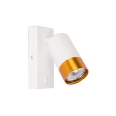 Nástenné bodové svietidlo 1xGU10/35W/230V biela/zlatá