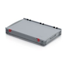 Plastová prepravka s vekom 600 x 400 x 90 mm