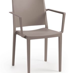 Jedálenská stolička MOSK ARMCHAIR Rojaplast Šedohnědá taupe