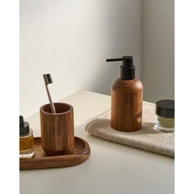 Drevený dávkovač mydla v prírodnej farbe 460 ml Senda – Kave Home