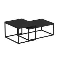 Odkladací stolík Leka Black, 2 ks