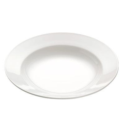 Biely porcelánový tanier na cestoviny Maxwell & Williams Basic Bistro, ø 28 cm