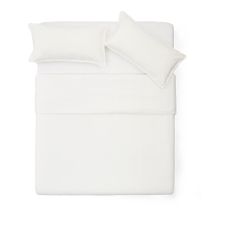 Krémové predĺžené obliečky na dvojlôžko z bavlneného perkálu 240x220 cm Sifinia – Kave Home