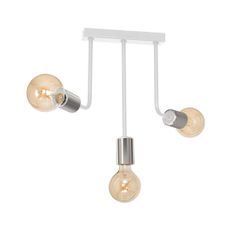 Luster na tyči CANDELA 3xE27/15W/230V biela
