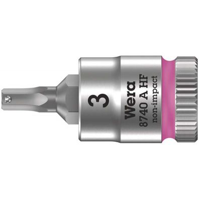 Wera 003332 Zyklop 1/4" 6-stranná 3 mm zásuvka na bity typ 8740 A HF s funkciou držania