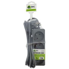 Predlžovací kábel Q-390f 3x z/u 2m grey