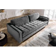 Pohovka Cozy Velvet sivý zamat
