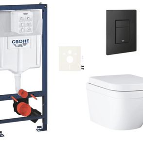 Závesný wc set do ľahkých stien / predstenová montáž Grohe Euro Ceramic SIKOGRSEUEKF0