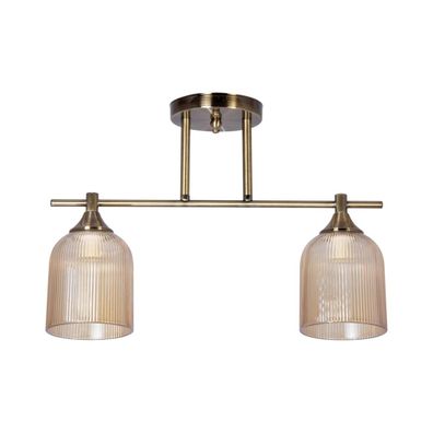 Luster na tyči 2xE14/60W/230V mosadz