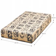 KONDELA Futon Arona pružinový matrac 120x200 cm pružiny / látka
