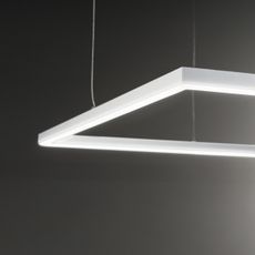 Ideal Lux - LED Luster na lanku ORACLE SLIM LED/41W/230V 3000K 70x70 cm biela