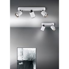 Biele bodové svietidlo ø 6 cm Pago – Trio