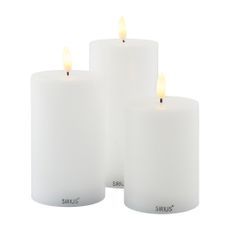 LED sviečky v súprave 3 ks (výška 15 cm) Sille Rechargeable – Sirius