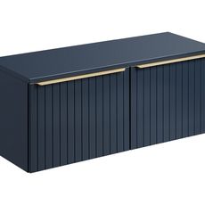 Comad Závěsná skříňka pod umyvadlo Santa Fe s deskou 120 cm tmavě modrá