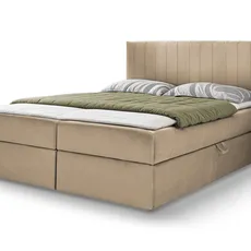 Wilsondo Čalúnená boxspring posteľ Kayla - béžová Rozmer: 140x200