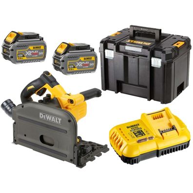 Aku ponorná kotúčová píla so základňou pre vodiace lišty 54V, 2x 6,0Ah, kufor TSTAK DeWALT DCS520T2 FLEXVOLT