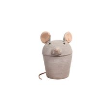 Sivý látkový detský kôš na hračky ø 25x30 cm Renata the Rat – Lorena Canals