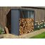 Riwall PRO RMWS 3x7 Anthracite prístrešok na drevo 2 x 1,5 ms pultovou strechou antracit