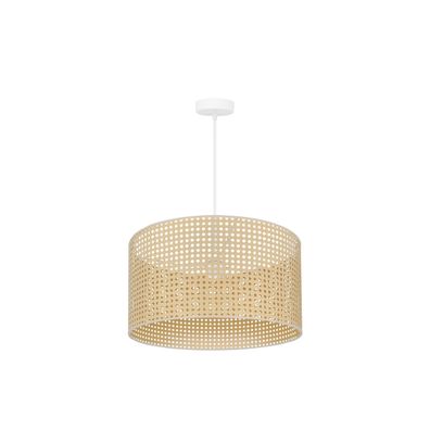Duolla - Luster na lanku ROLLER RATTAN 1xE27/15W/230V pr. 45 cm béžová