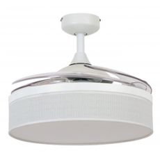 FANAWAY 511030 - LED Stropný ventilátor FRASER 3xE27/20W/230V biela + DO