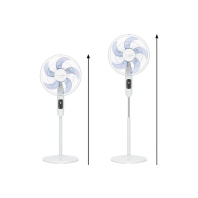 Rowenta - Stojanový ventilátor TURBO SILENCE 55W/230V, 147 cm, biely