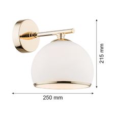 Argon 4255 - Nástenné svietidlo MARBELLA 1xE27/15W/230V mosadz