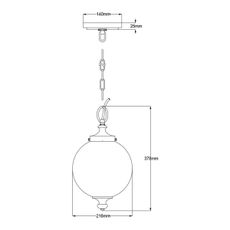 Feiss FE-PARKMAN-PS-PN - Luster na reťazi PARKMAN 1xE27/60W/230V