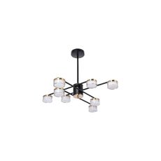 LED Luster na tyči 8xLED/6W/230V 3000-6500K pr. 68 cm zlatá/čierna