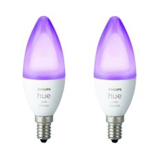 SADA 2x LED Stmievateľná žiarovka Philips Hue WHITE AND COLOR E14/5,3W/230V